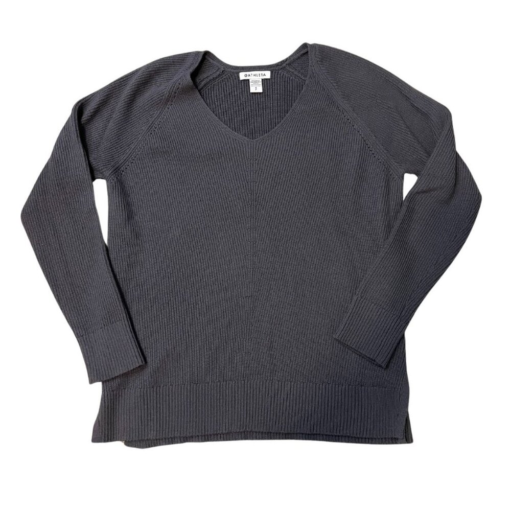 Athleta Hanover V-Neck Sweater -  Dusk Violet Size - S
